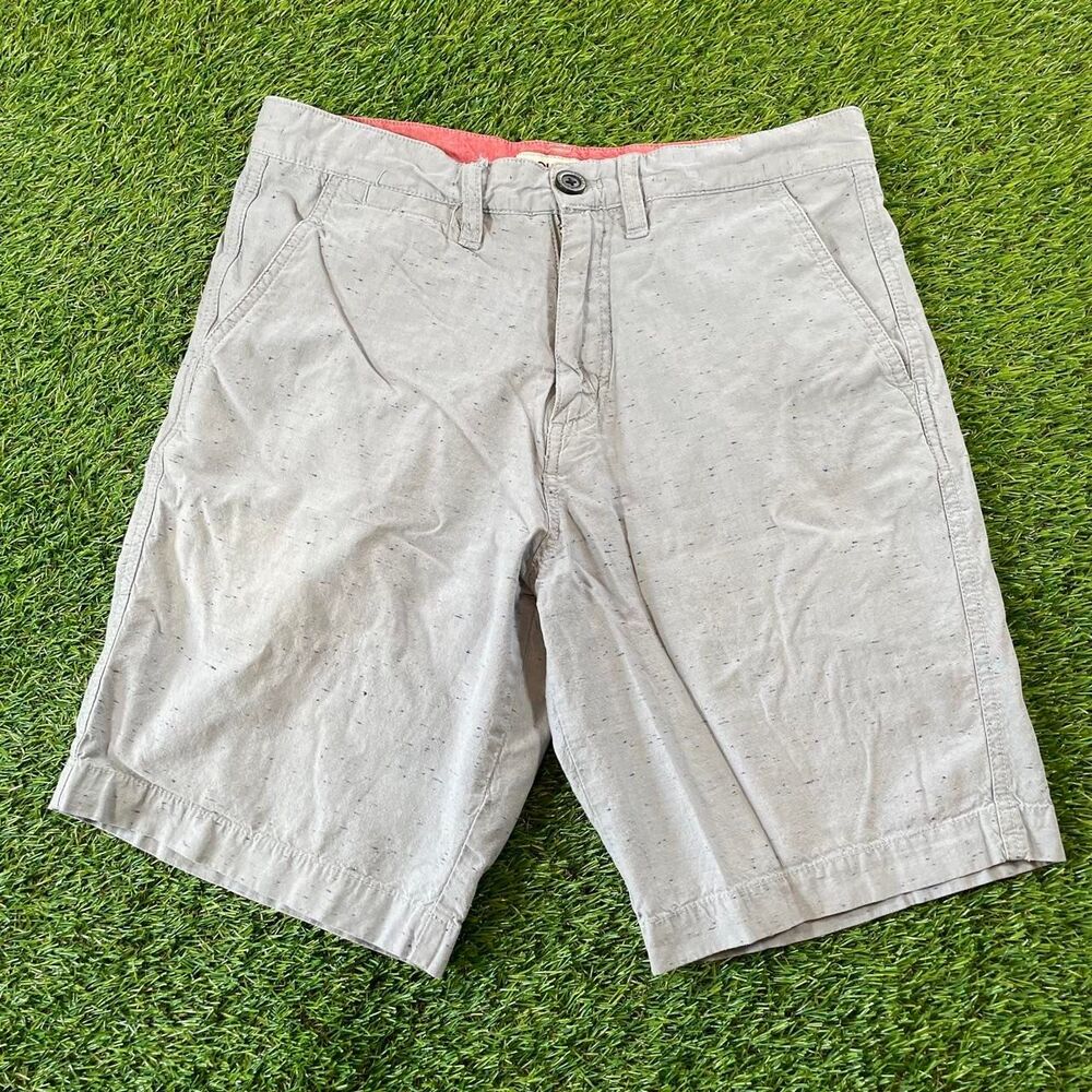Quiksilver gray lightweight board shorts black speckle print size 28 men's